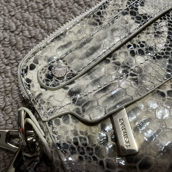 Danier | Genuine Leather Snakeskin Crossbody Bag - Picture 4 of 12